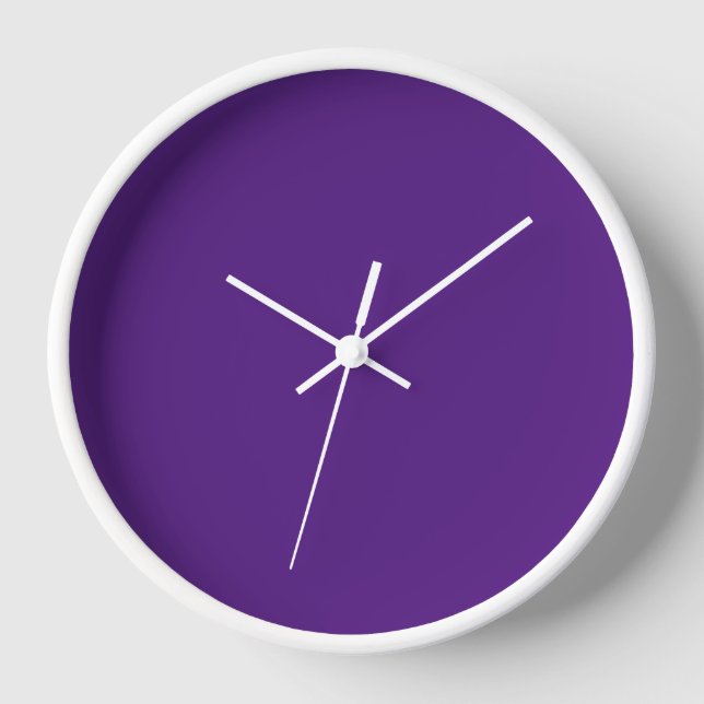 Eggplant  Wall  Clock (Front)