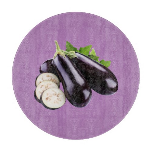 eggplants  cutting board