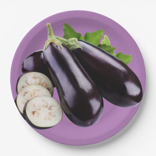 eggplants  paper plates