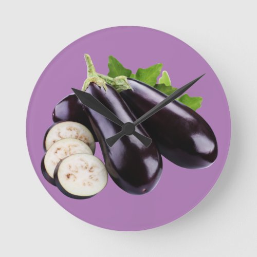 eggplants   round clock