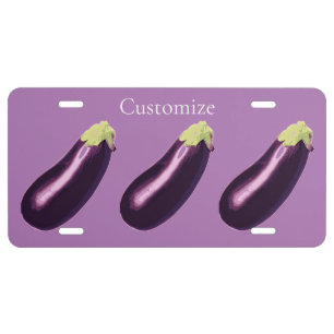 Eggplants Thunder_Cove License Plate