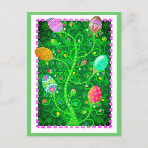 Eggs_actly Perfect Easter Holiday Post  Card