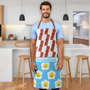 Eggs and Bacon Best Friends Forever Personalized Apron