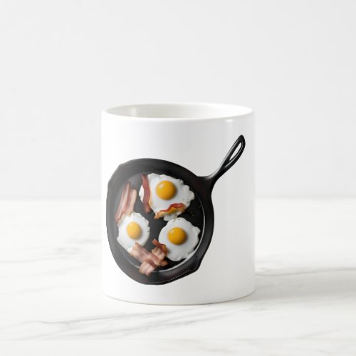 eggs and bacon breakfast coffee mug