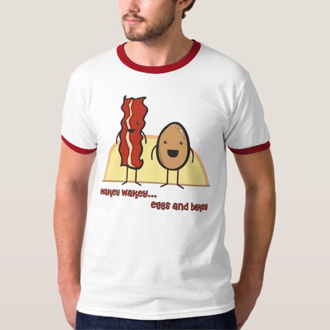 Eggs and Bakey Ringer T-Shirt (Front)