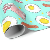 Fried Eggs and Bacon Wrapping Paper by AttireCode