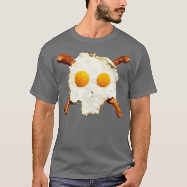 Eggs Bacon Skull T-Shirt (Front)