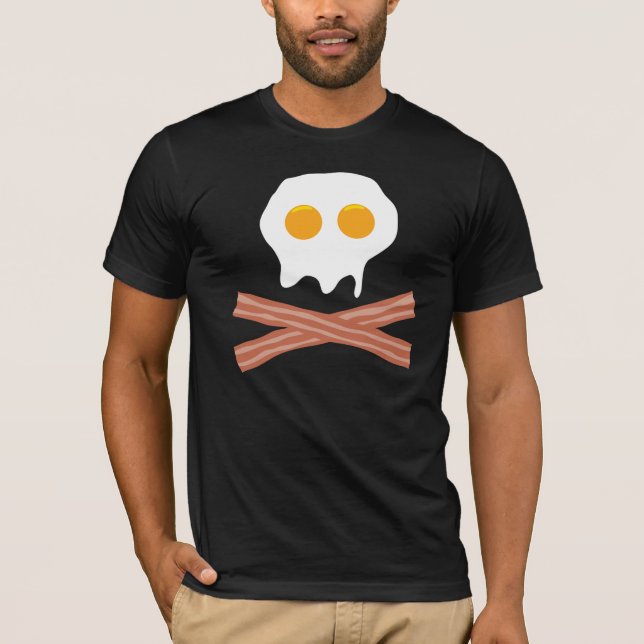 Eggs Bacon Skull T-Shirt (Front)