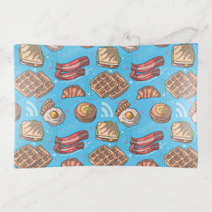 Eggs, Bacon, Waffles and Pancakes Breakfast Fun Trinket Tray