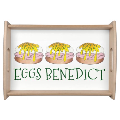 Eggs Benedict Breakfast Brunch Housewarming Gift Serving Tray