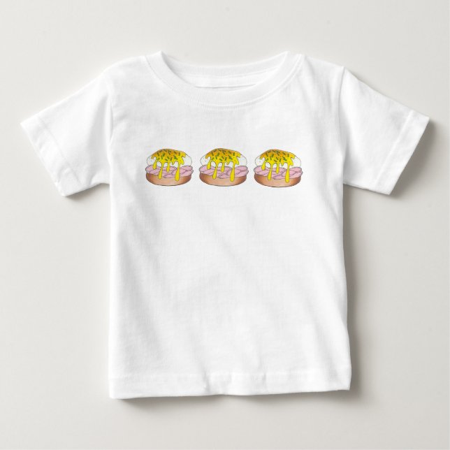 Eggs Benedict Breakfast Diner Food Foodie Ham Baby T-Shirt (Front)