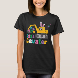 Eggs Cavator Easter Bunny Excavator Cute Hunting E T-Shirt