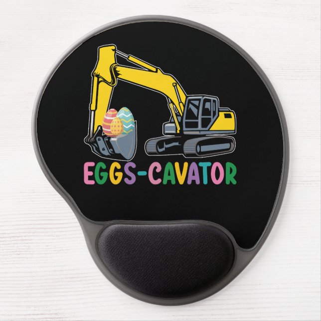 Eggs Cavator Easter Egg Hunt Excavator Gel Mouse Pad (Front)