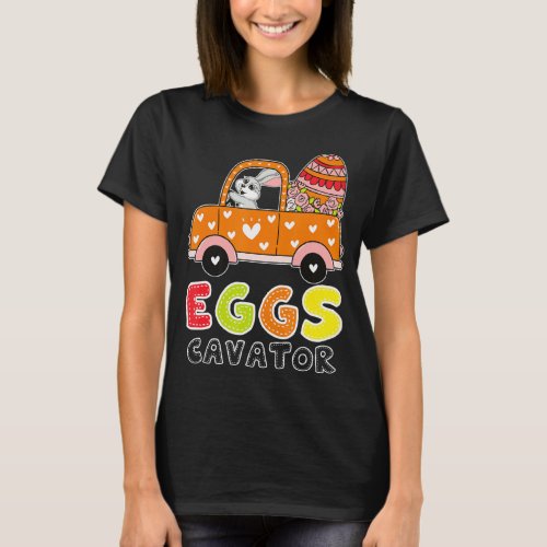 Eggs Cavator Egg Hunter Kids Toddler Girl Boy East T_Shirt