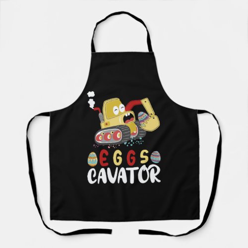 Eggs Cavator Funny Easter Excavator Apron