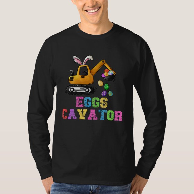 Eggs Cavator Hoppy Easter Day Rabbit Bunny Kids  1 T-Shirt (Front)