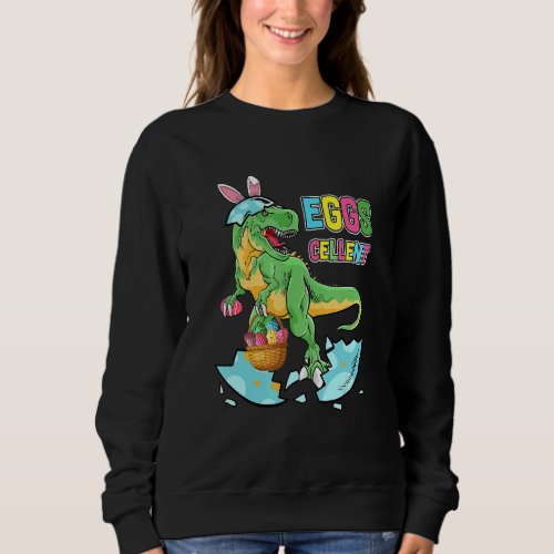 Eggs Cellent Easter Bunny Dinosaur Rex Boys Kids G Sweatshirt