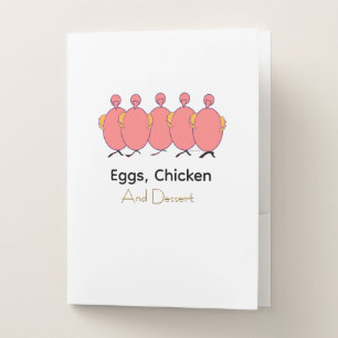 Eggs, Chicken And Dessert Pocket Folder