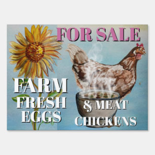 EGGS & CHICKEN FOR SALE SIGN