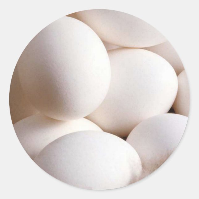 Eggs Classic Round Sticker (Front)