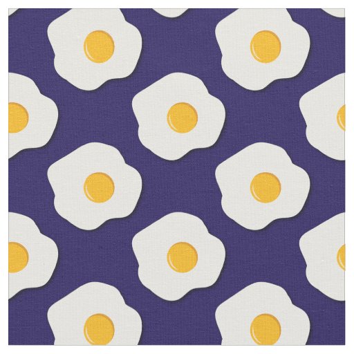 Eggs Cute Breakfast Kids Sunny Side Up Fabric
