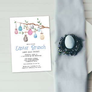 Eggs Easter Brunch Invitation