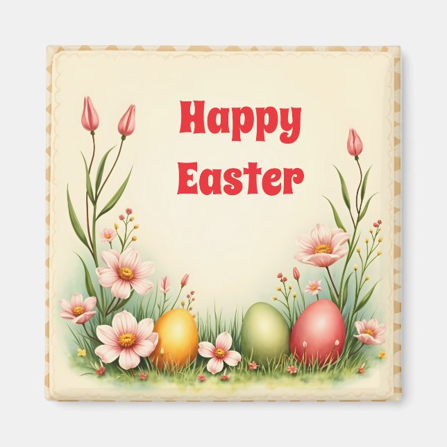 Eggs Easter Vintage Popular Collection Magnet (Front)