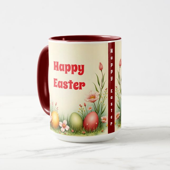 Eggs Easter Vintage Popular Collection Mug (Front Left)