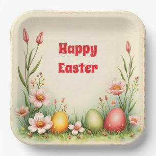 Eggs Easter Vintage Popular Collection Paper Plates