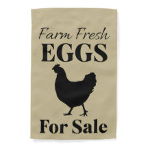 Eggs for Sale Chicken Silhouette Garden Flag