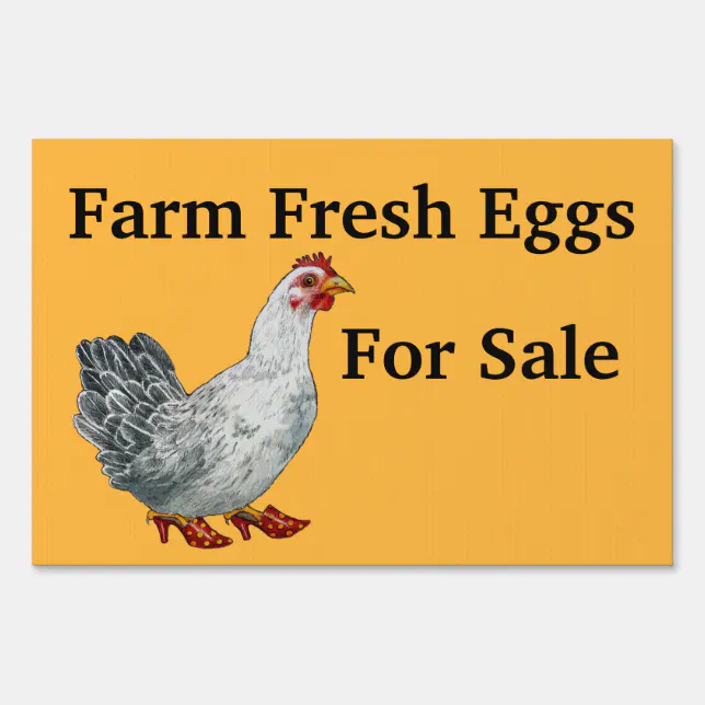 Eggs For Sale Yard Sign Zazzle