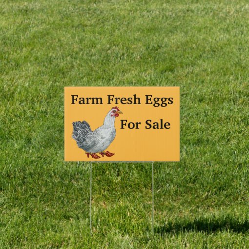 Eggs For Sale Yard Sign Zazzle