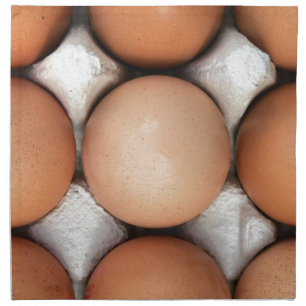 Eggs in a box napkin