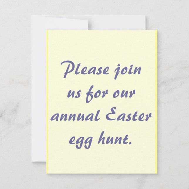 Eggs in the Grass - Invitation (Front)