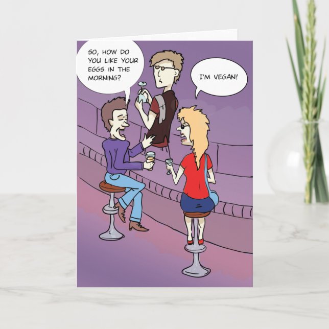 Eggs in the Morning: Funny Greeting Card (Front)