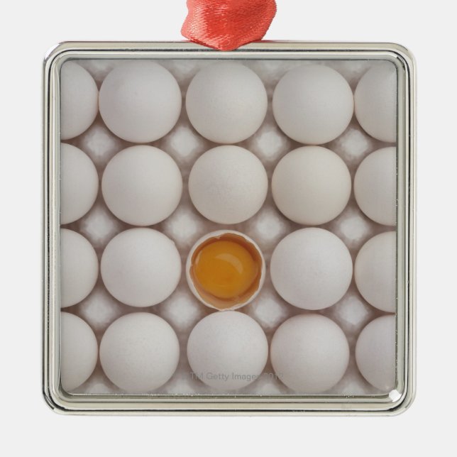 Eggs Metal Ornament (Front)