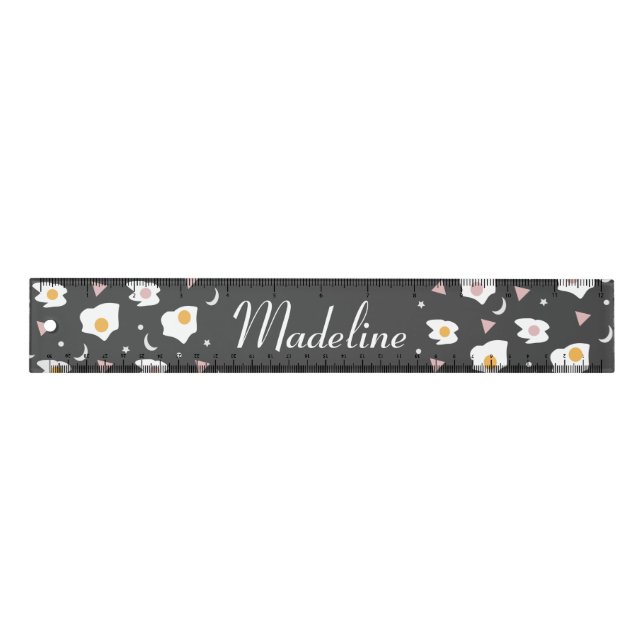 Eggs Moon Pattern  Name Ruler (Front)