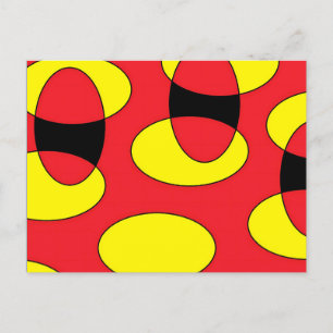Eggs of a Demon - Ken Gage Abstract Art Postcard