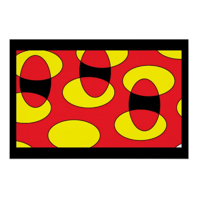 Eggs of a Demon - Ken Gage Abstract Art Poster (Front)