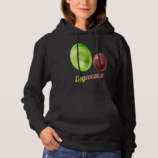 Eggs Painted As Avocado Eggvocado For Hunt on Eggs Hoodie (Front)