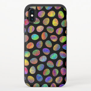 Eggs-pattern-wallpaper-background iPhone XS Slider Case