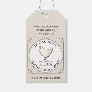 Eggs Promotional Product Tag Ivory