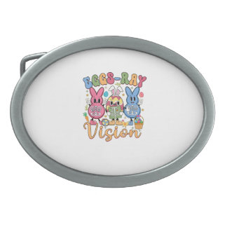 Eggs Ray Vision Happy Easter Day Xray Technician R Belt Buckle