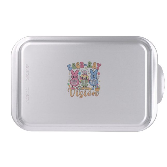 Eggs Ray Vision Happy Easter Day Xray Technician R Cake Pan (Front)