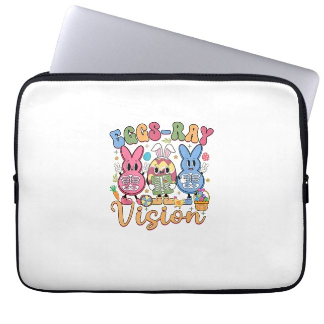 Eggs Ray Vision Happy Easter Day Xray Technician R Laptop Sleeve (Front)