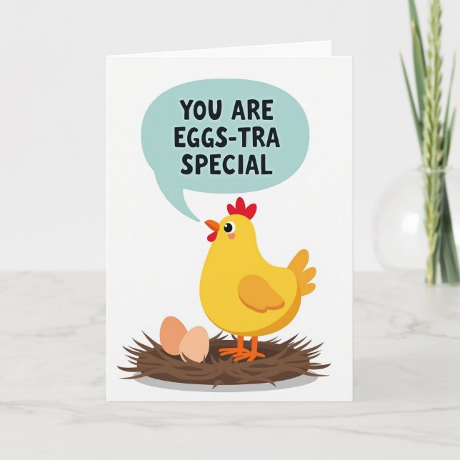 Eggs Tra Special Chicken Card (Front)