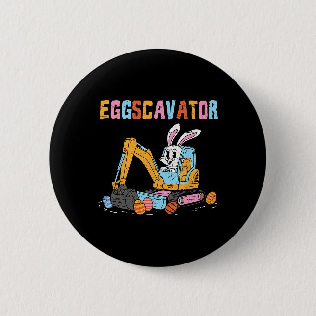 Eggscavator Easter Egg Hunt Construction Trucks To Button (Front)