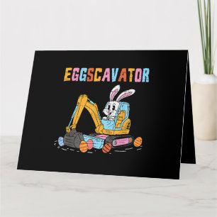 Eggscavator Easter Egg Hunt Construction Trucks To Card