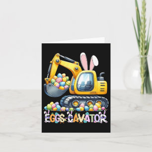 Eggscavator Easter Egg Hunt Construction Trucks To Card