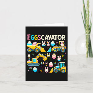 Eggscavator Easter Egg Hunt Construction Trucks To Card